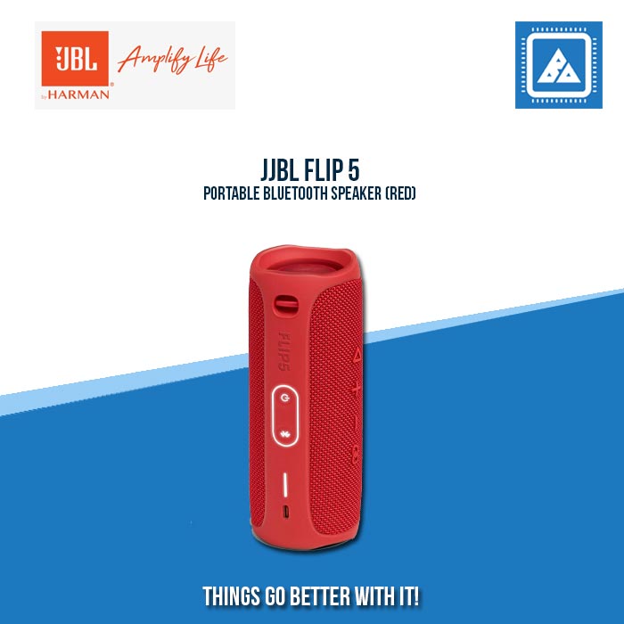 JBL FLIP 5 PORTABLE BLUETOOTH SPEAKER (RED) JBL FLIP 5 PORTABLE BLUETOOTH SPEAKER (RED)